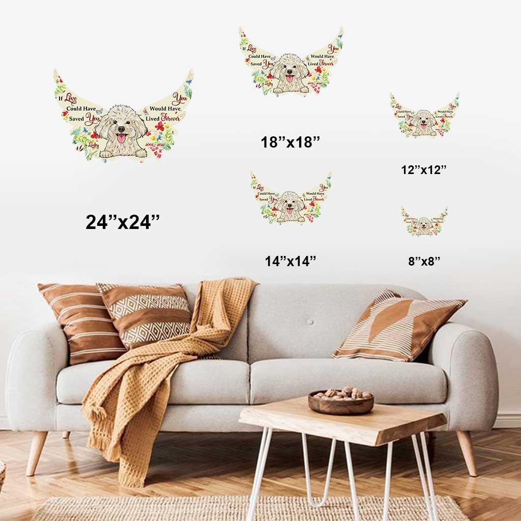 Si l'amour avait pu te sauver, tu aurais vécu éternellement - Plaque en métal personnalisée avec découpe de chien