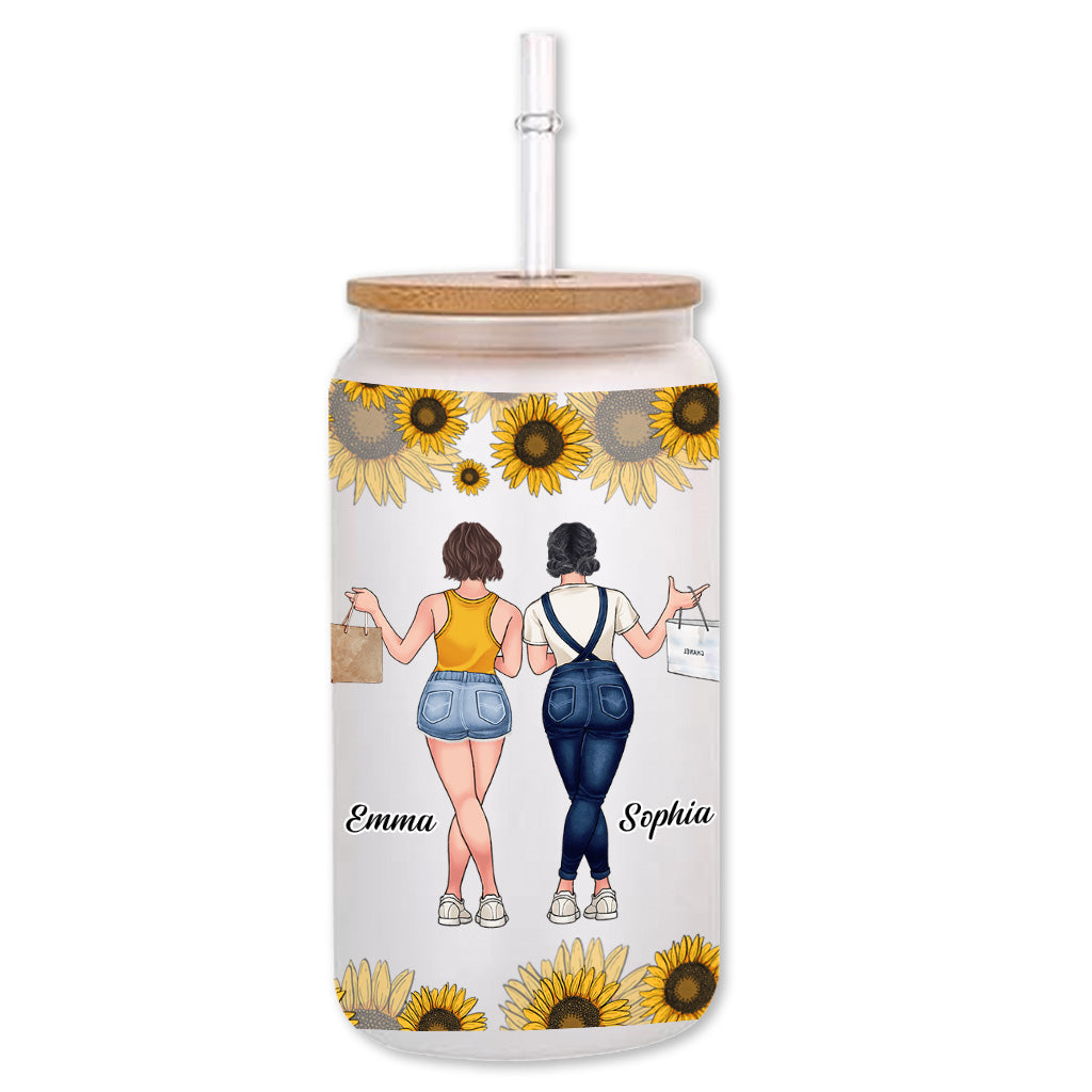 We're More Than Besties - Personalized Bestie Can Glass