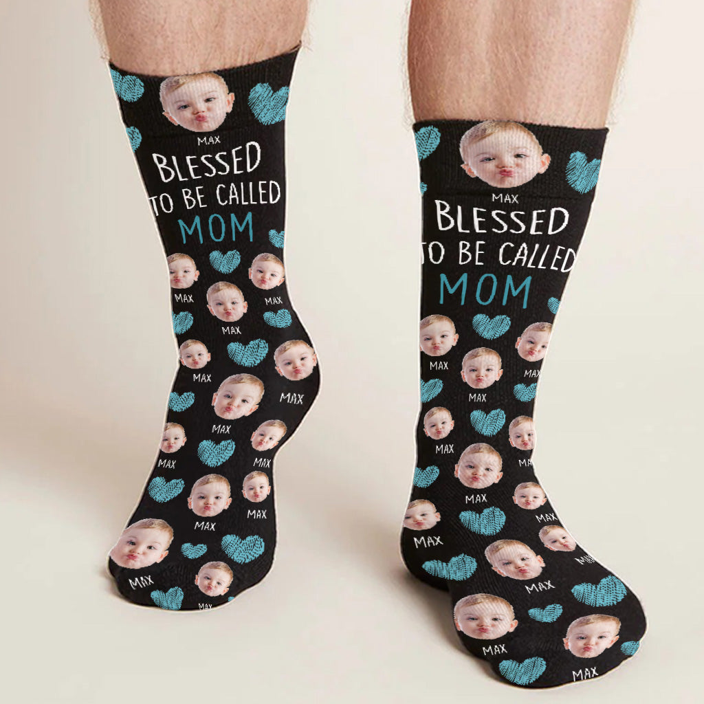 Blessed To Be Called Mom - Personalized Mother Socks