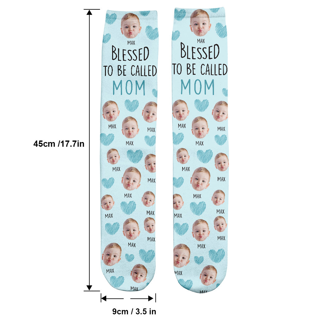Blessed To Be Called Mom - Personalized Mother Socks