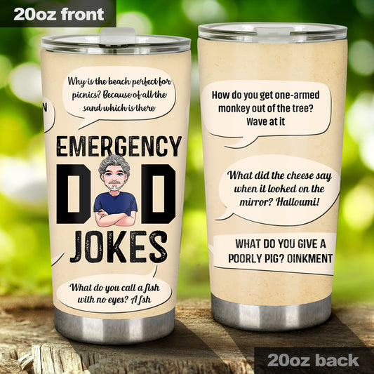 Dad Jokes - Personalized Father's Day Father Tumbler
