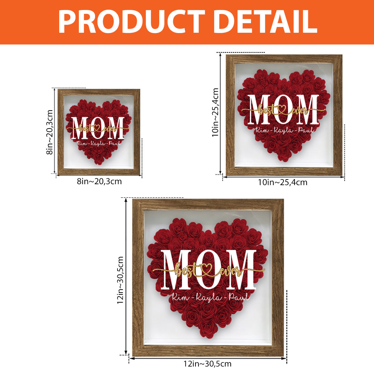 Meilleure maman du monde - Cadeau pour maman, grand-mère, grand-père, papa, tante, sœur - Boîte à fleurs personnalisée