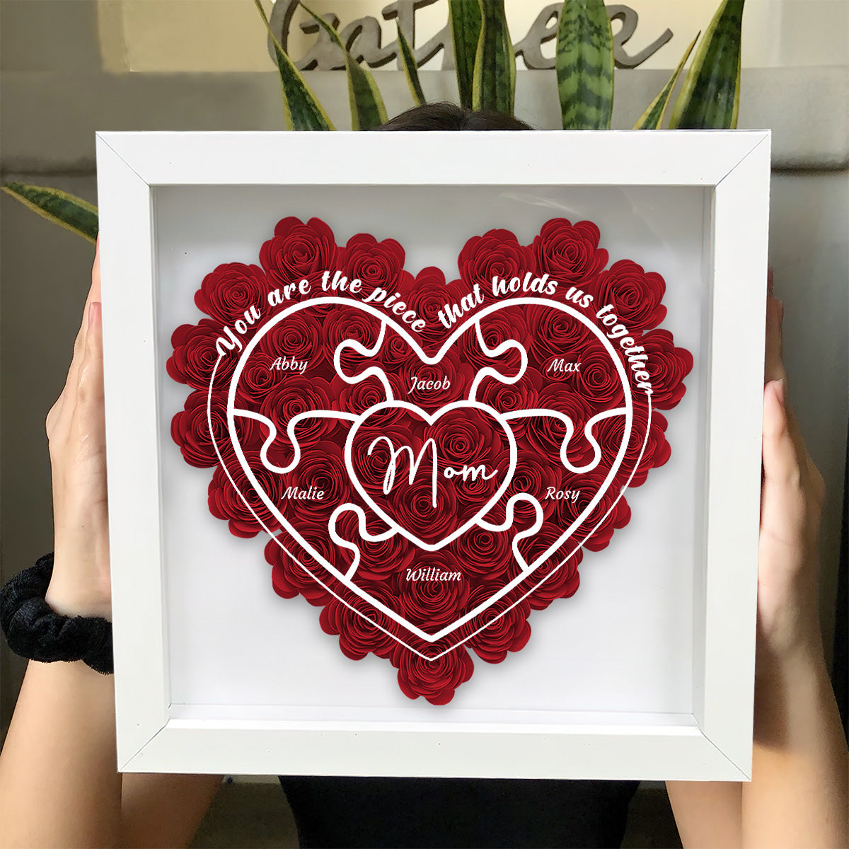 Maman, tu es la perle rare - Cadeau pour maman, grand-mère, tante, papa - Boîte à fleurs personnalisée