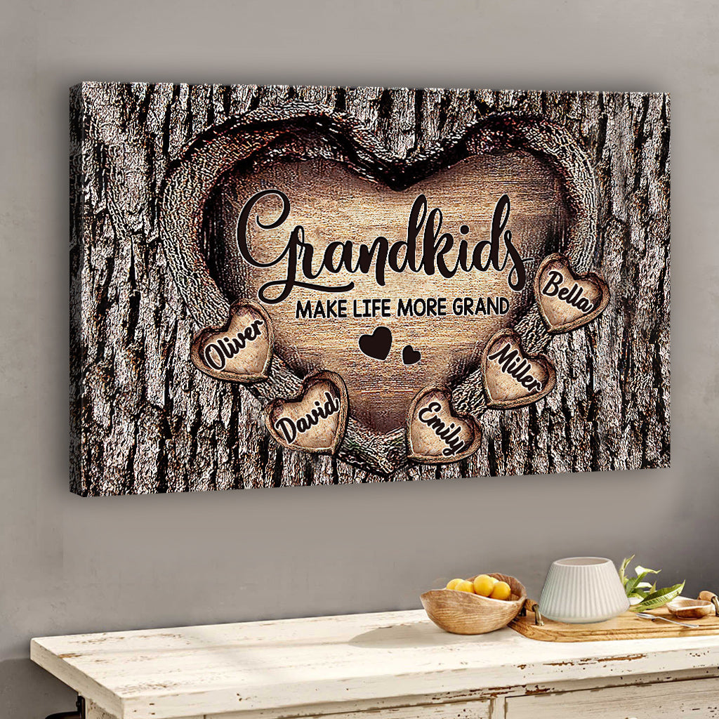 Le cœur de grand-mère - Toile et affiche personnalisées pour grand-mère