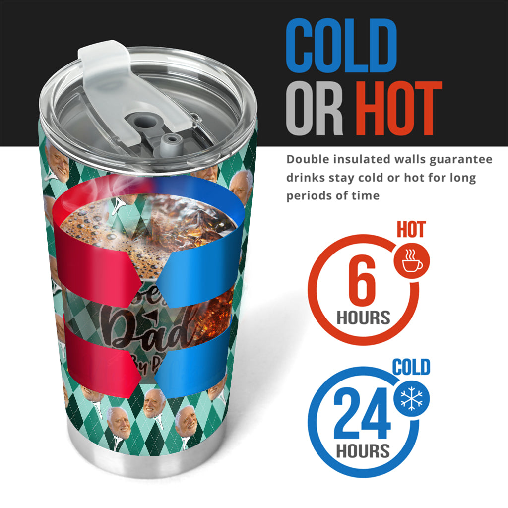 Meilleur papa selon le par - Cadeau de golf pour papa, lui, petit ami, mari, grand-père - Gobelet personnalisé