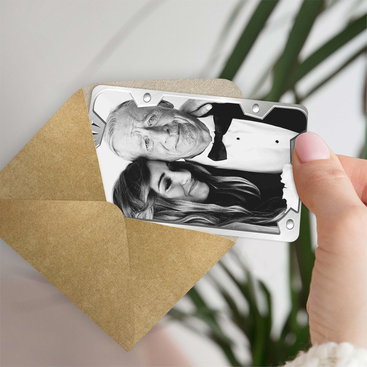 À mon papa - Carte personnalisée à insérer dans le portefeuille.