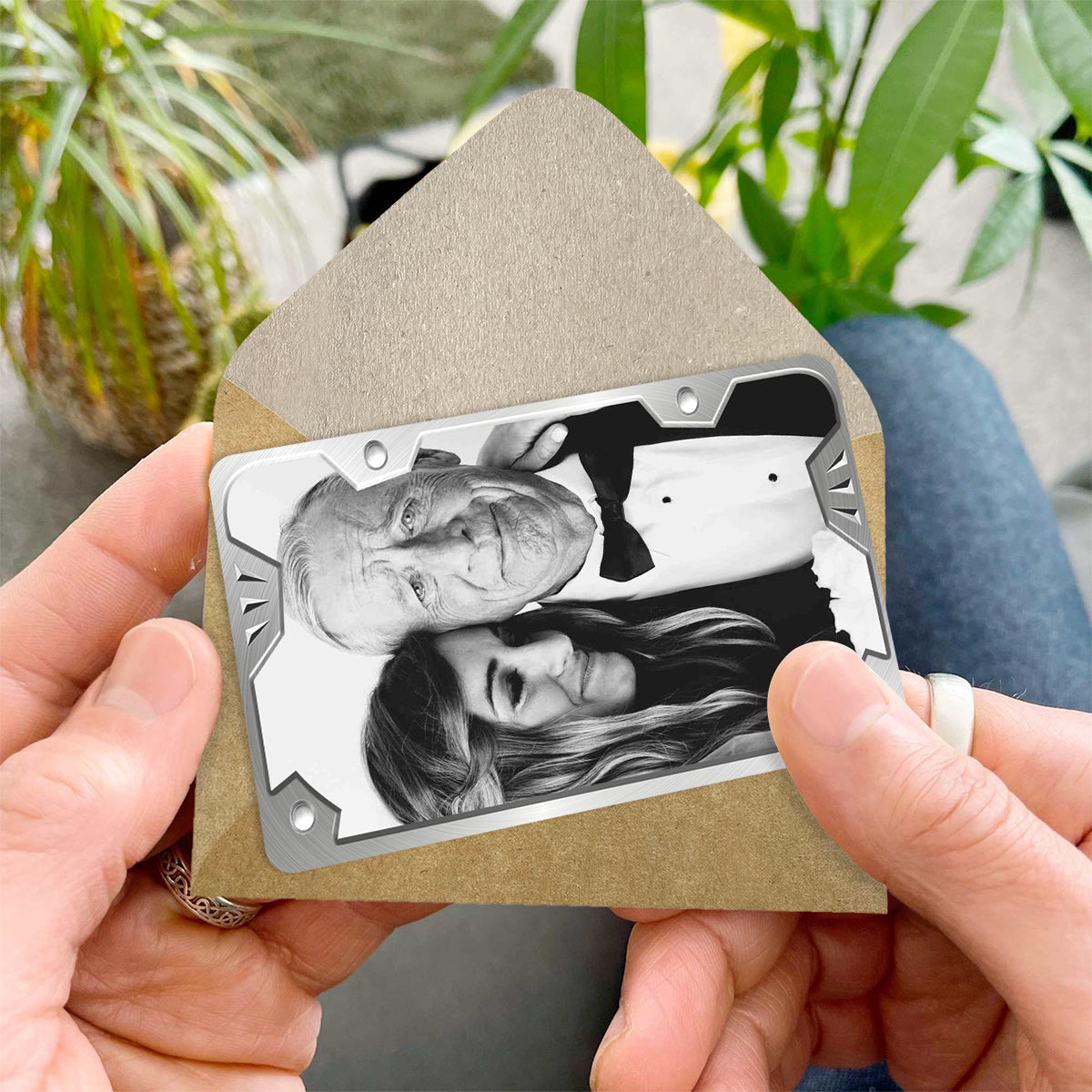 À mon papa - Carte personnalisée à insérer dans le portefeuille.