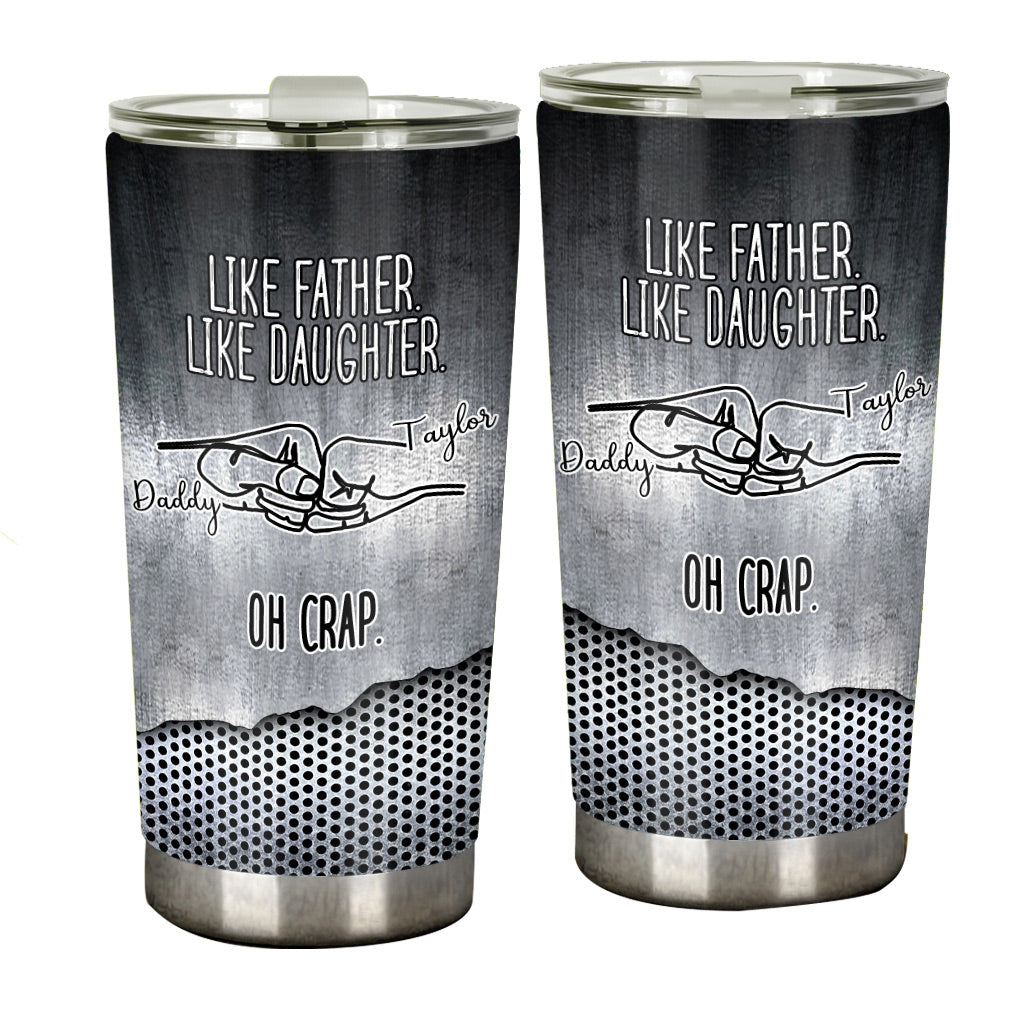 Tel père, telle fille - Cadeau pour papa, fils, fille - Gobelet isotherme personnalisé