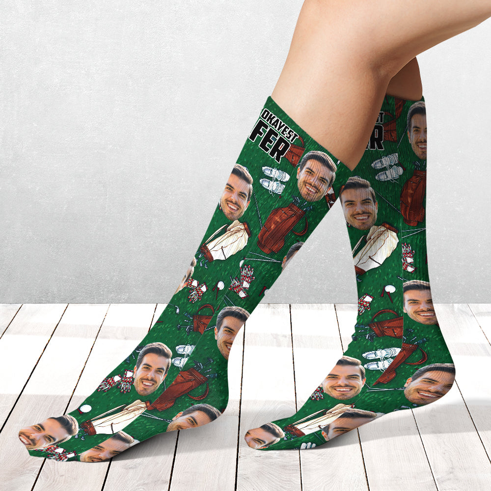 World's Okayest Golfer - Personalized Golf Socks