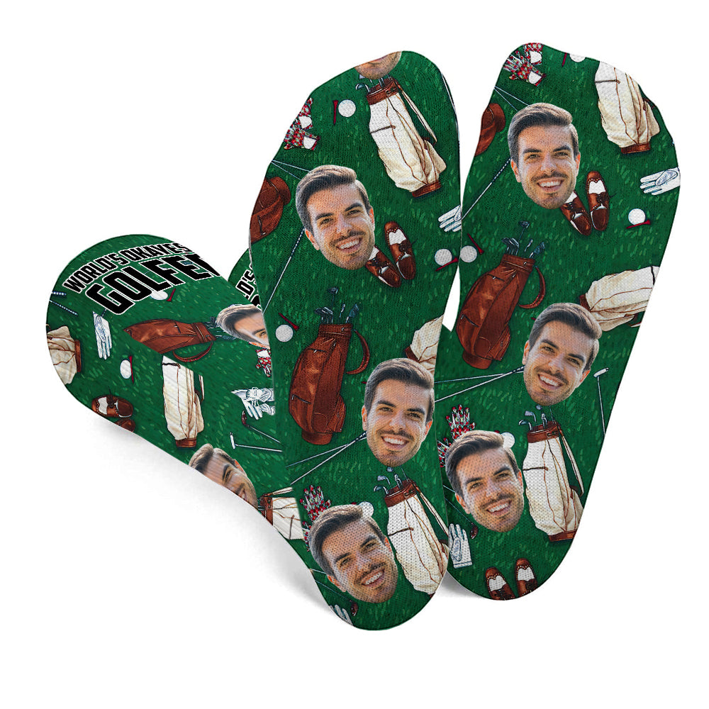 World's Okayest Golfer - Personalized Golf Socks