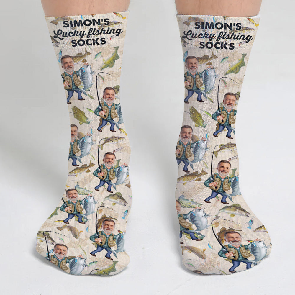 Chaussettes de pêche porte-bonheur - Chaussettes de pêche personnalisées