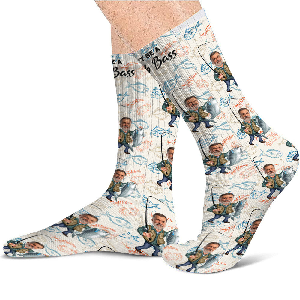 Don't Be A Dumb Bass - Personalized Fishing Socks