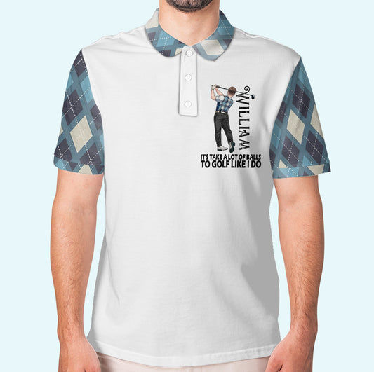 Polo de golf personnalisé « Golf Like I Do »