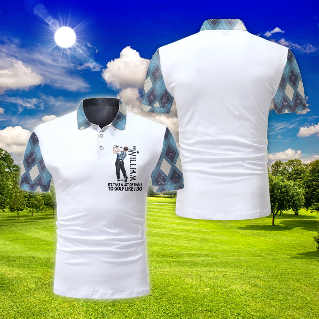 Polo de golf personnalisé « Golf Like I Do »