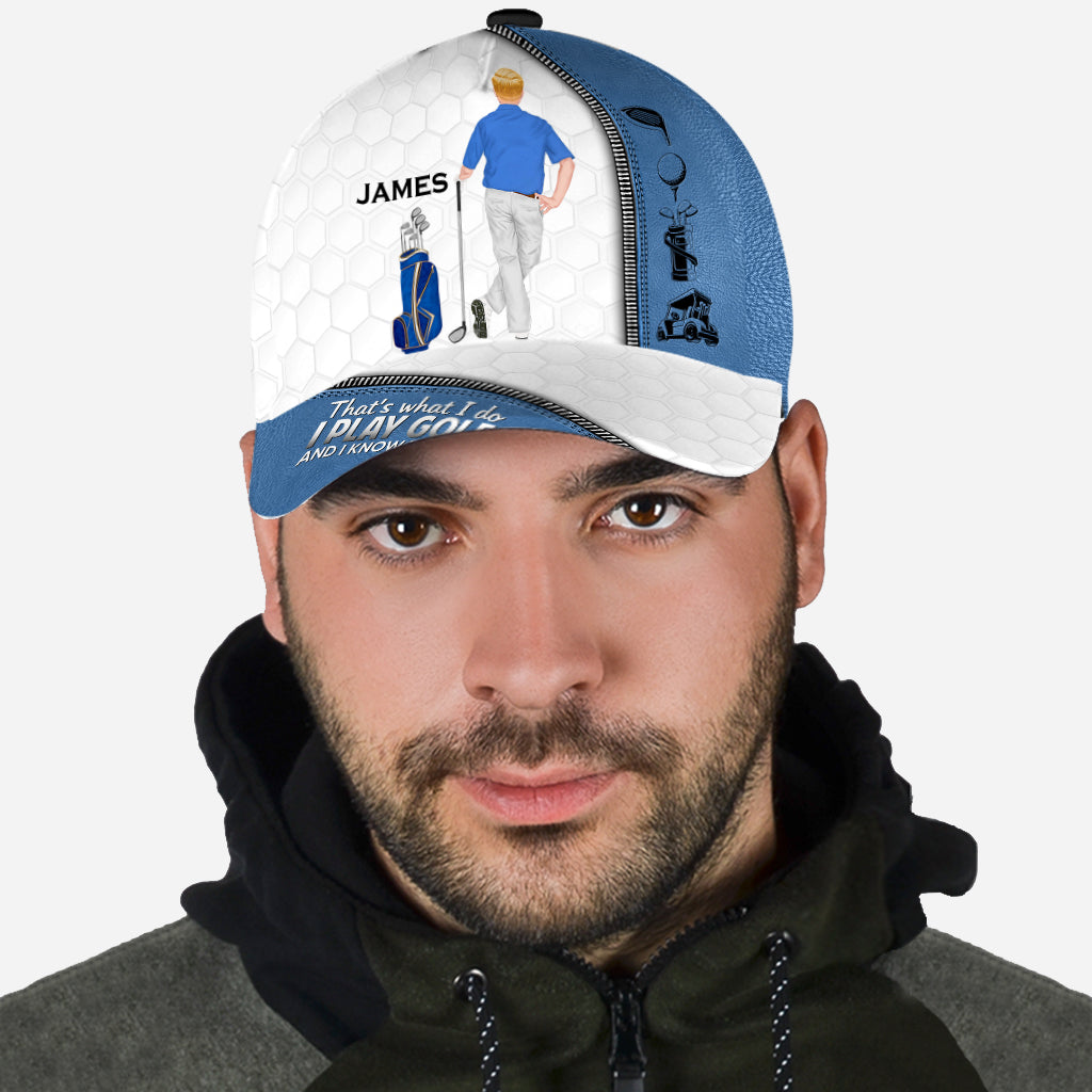 Le golf m'appelle et je dois y aller - Casquette de golf classique personnalisée