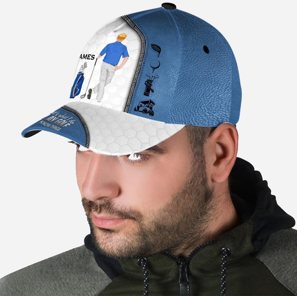 Le golf m'appelle et je dois y aller - Casquette de golf classique personnalisée