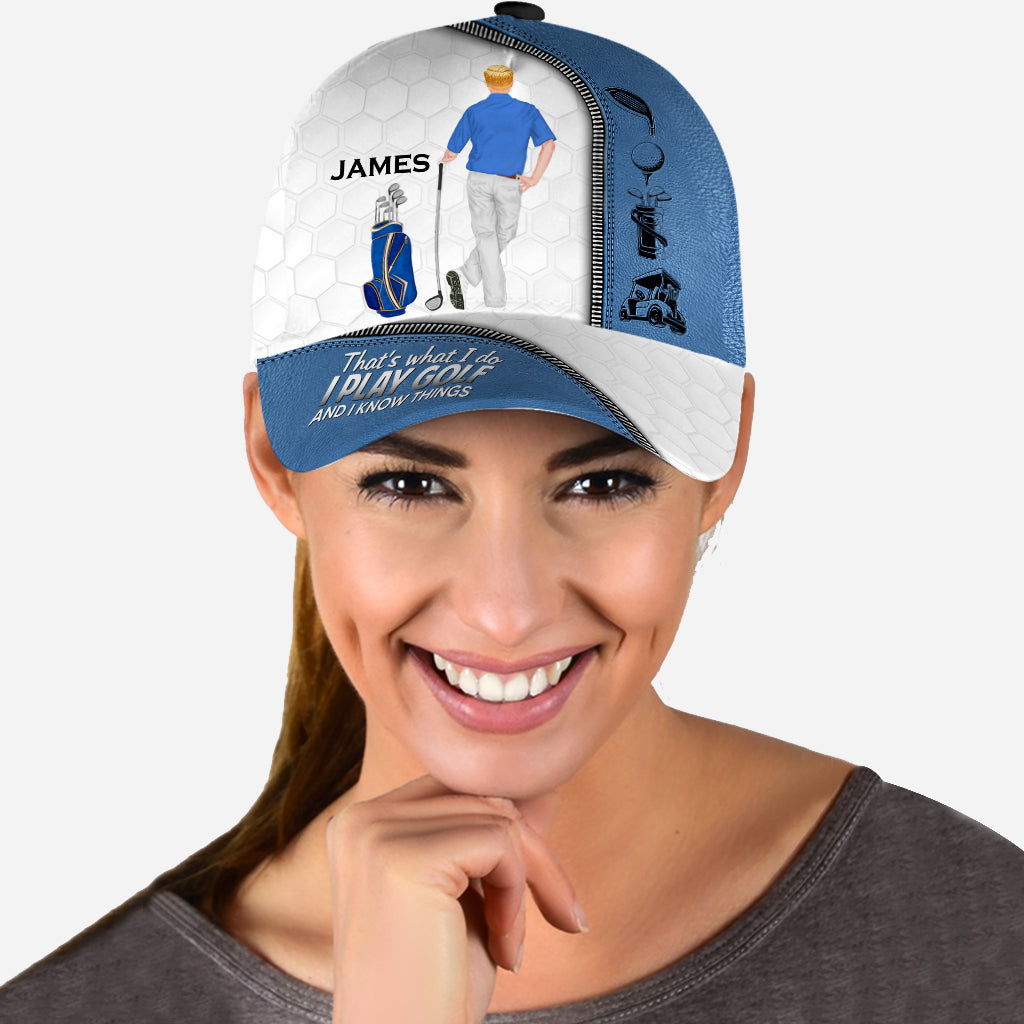 Le golf m'appelle et je dois y aller - Casquette de golf classique personnalisée