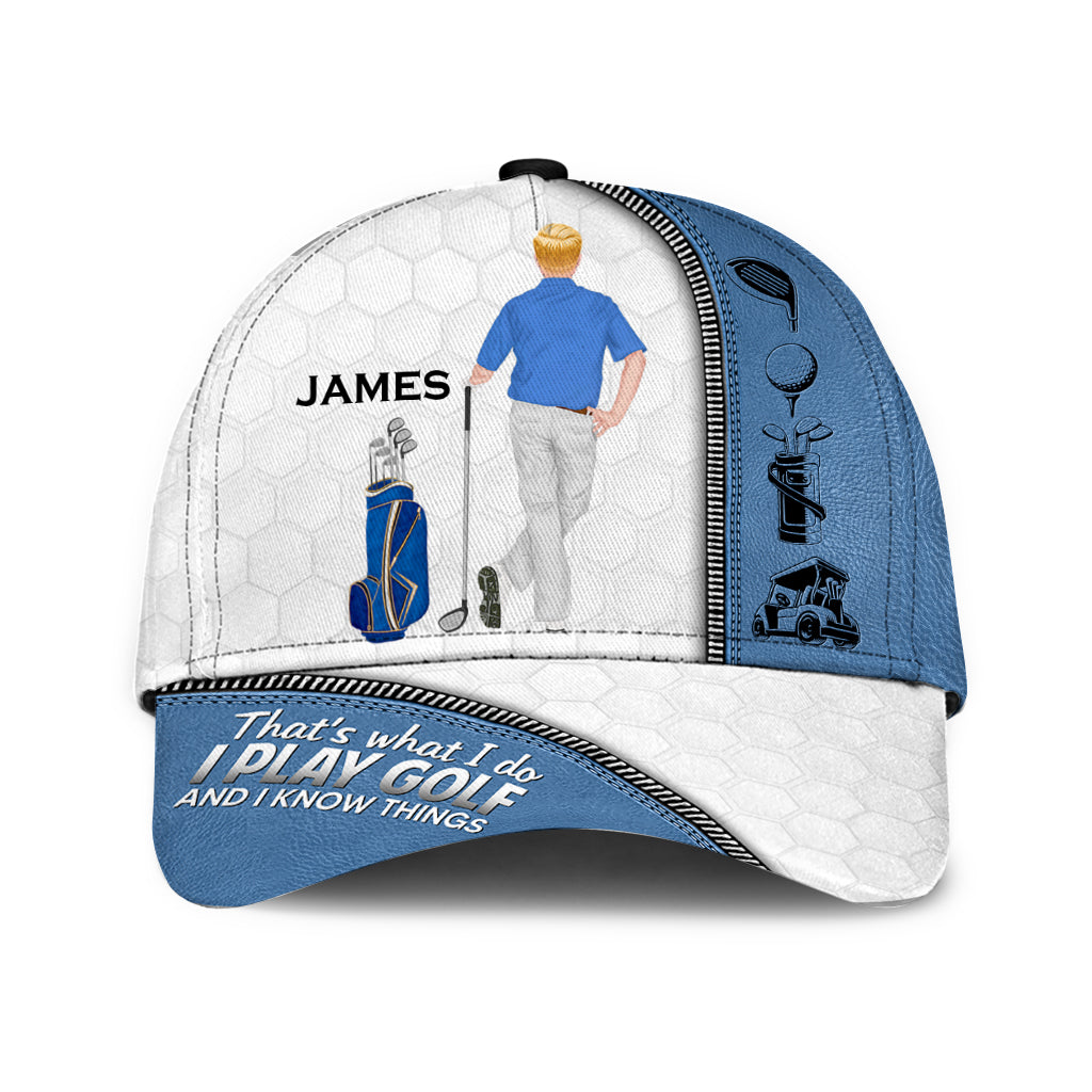 Le golf m'appelle et je dois y aller - Casquette de golf classique personnalisée