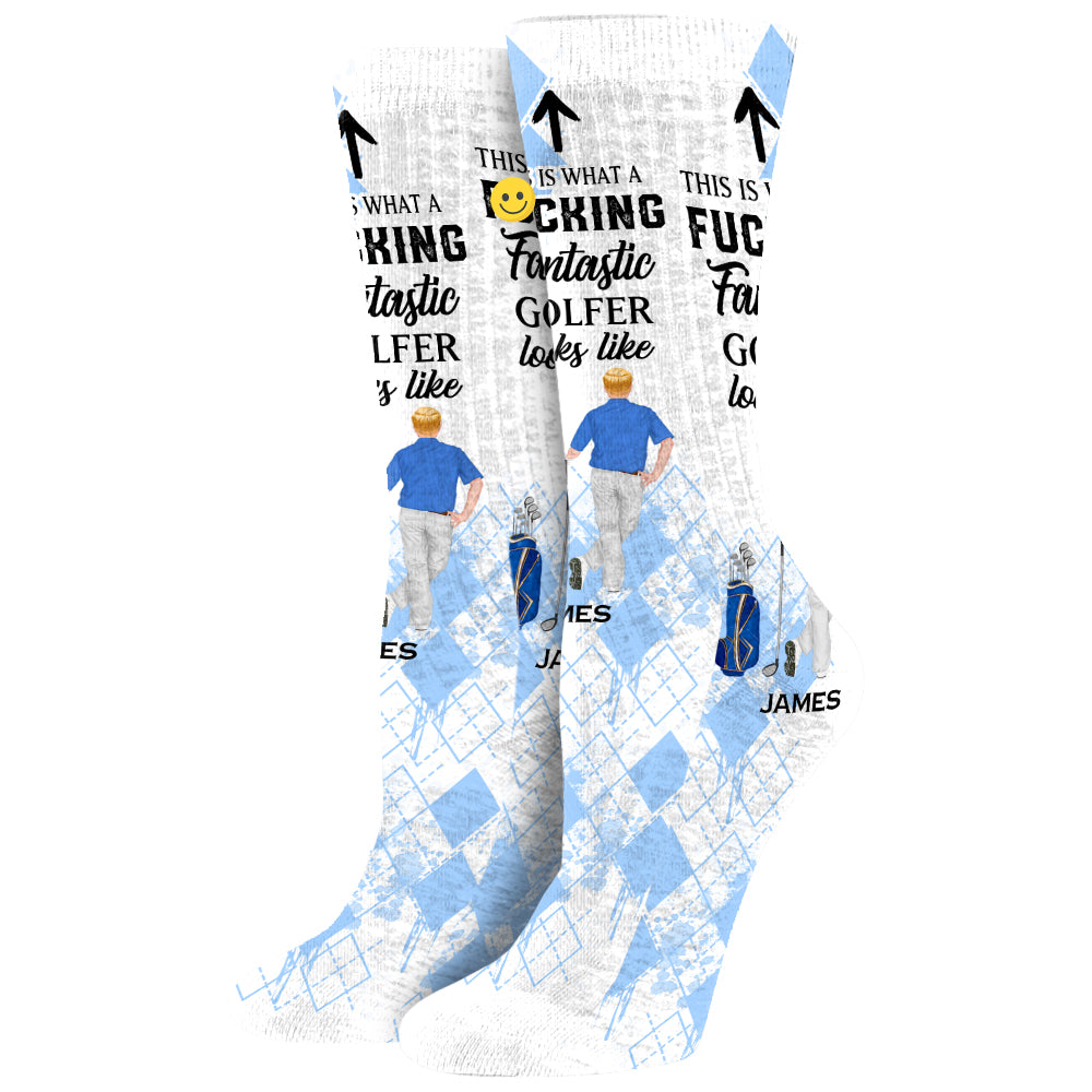 This Is What A Fantastic Golfer Looks Like - Personalized Golf Socks
