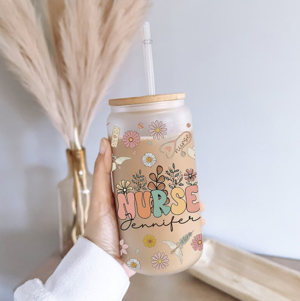 Vie d'infirmière - Verre à boire personnalisé pour infirmière