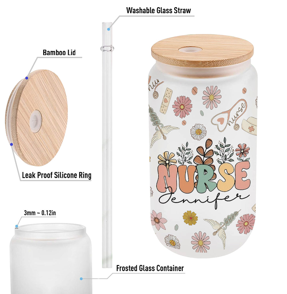 Vie d'infirmière - Verre à boire personnalisé pour infirmière