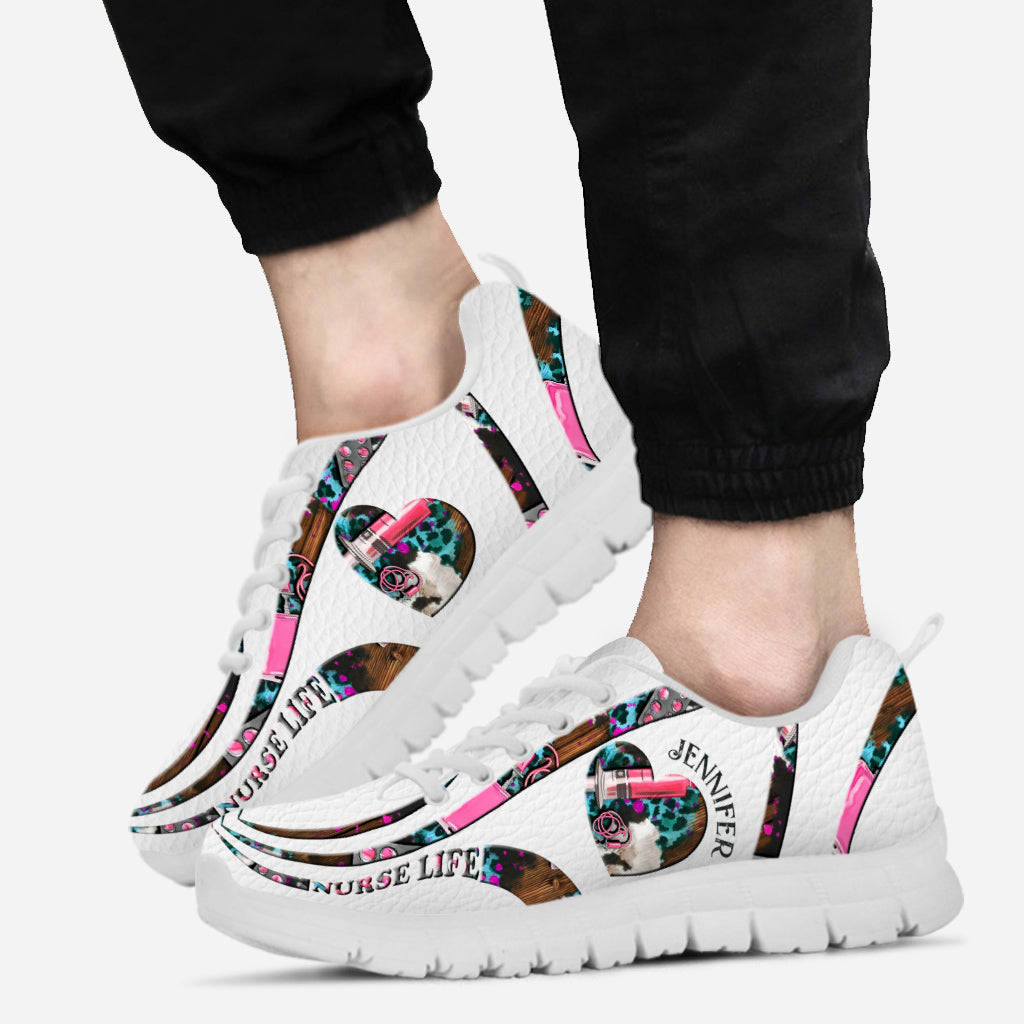 Vie d'infirmière - Baskets personnalisées pour infirmières