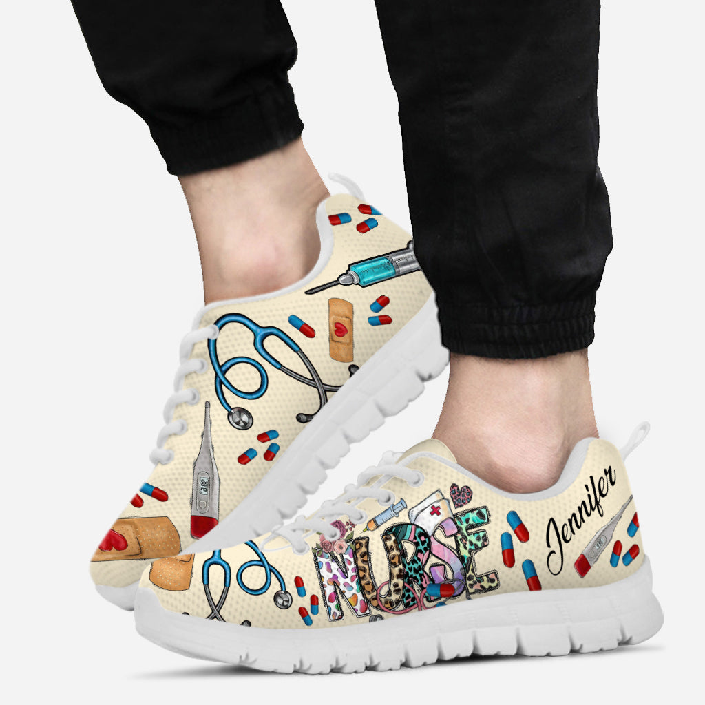 Vie d'infirmière - Baskets personnalisées pour infirmières