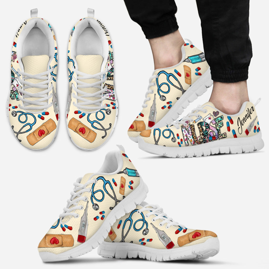 Vie d'infirmière - Baskets personnalisées pour infirmières
