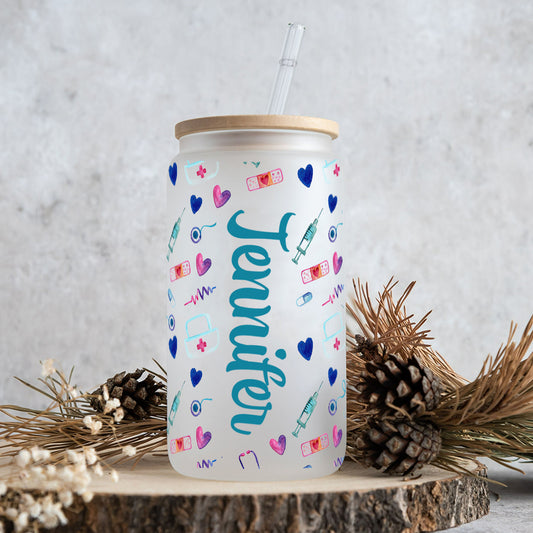 Vie d'infirmière - Verre à boire personnalisé pour infirmière