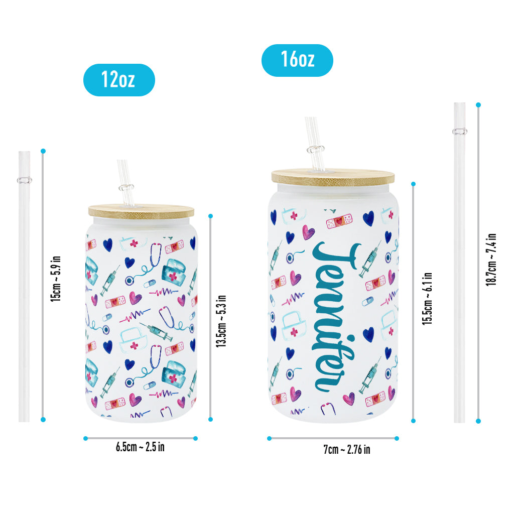 Vie d'infirmière - Verre à boire personnalisé pour infirmière