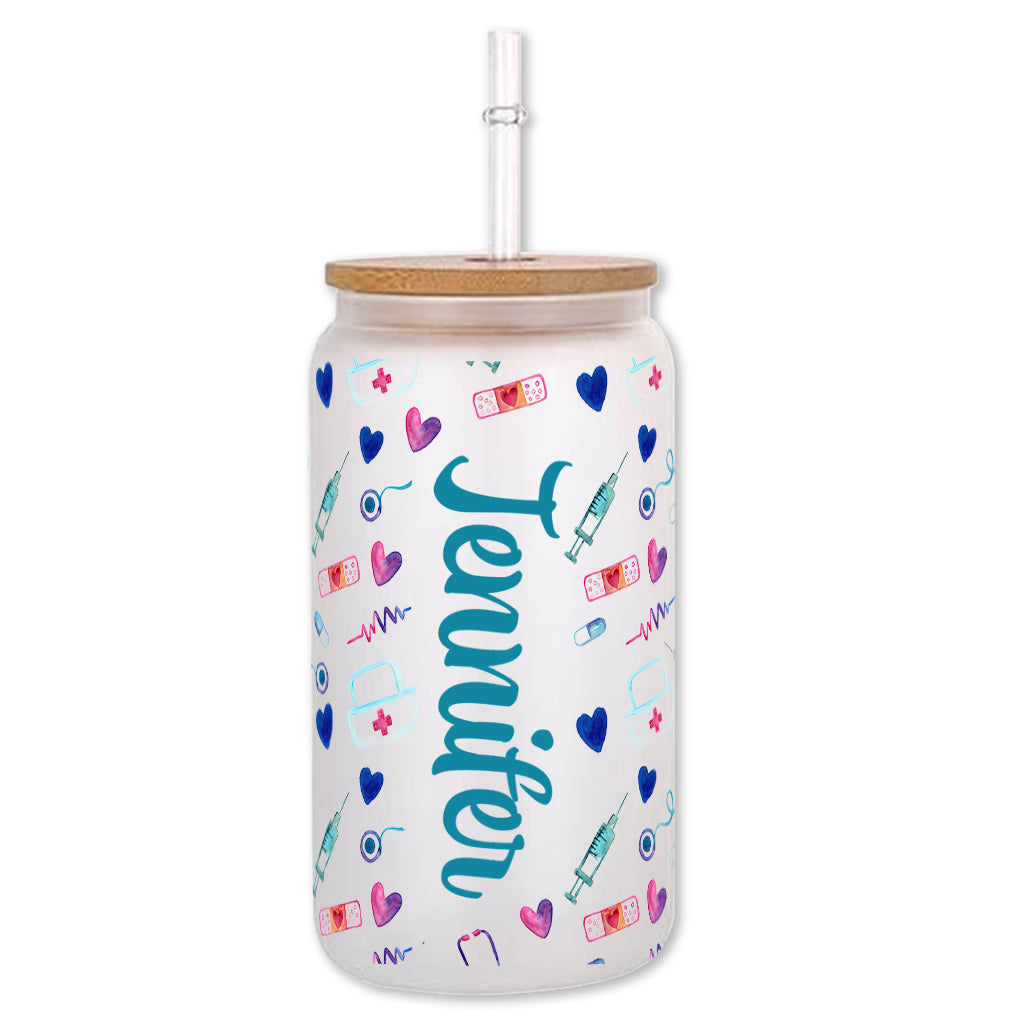 Vie d'infirmière - Verre à boire personnalisé pour infirmière