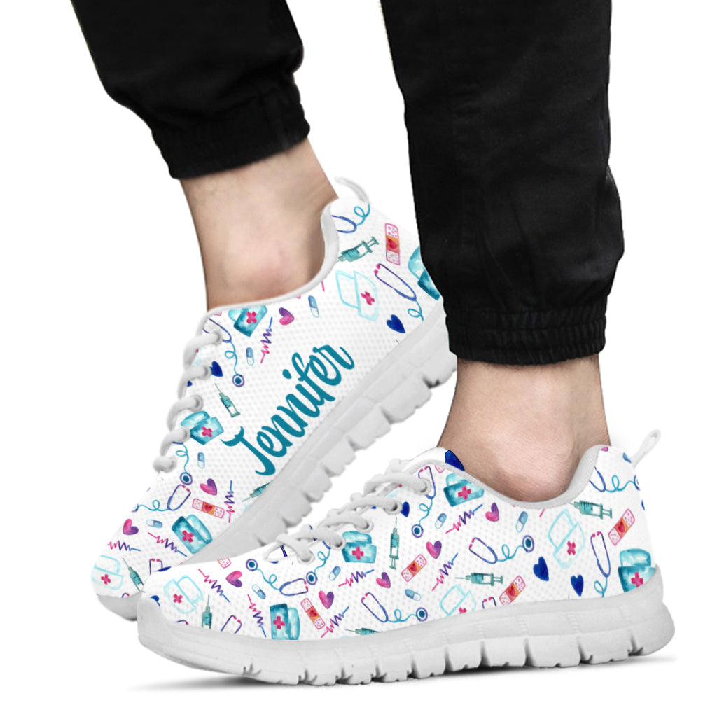 Vie d'infirmière - Baskets personnalisées pour infirmières