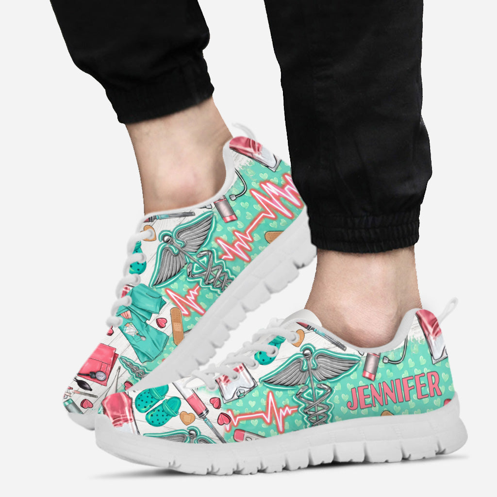 Vie d'infirmière - Baskets personnalisées pour infirmières