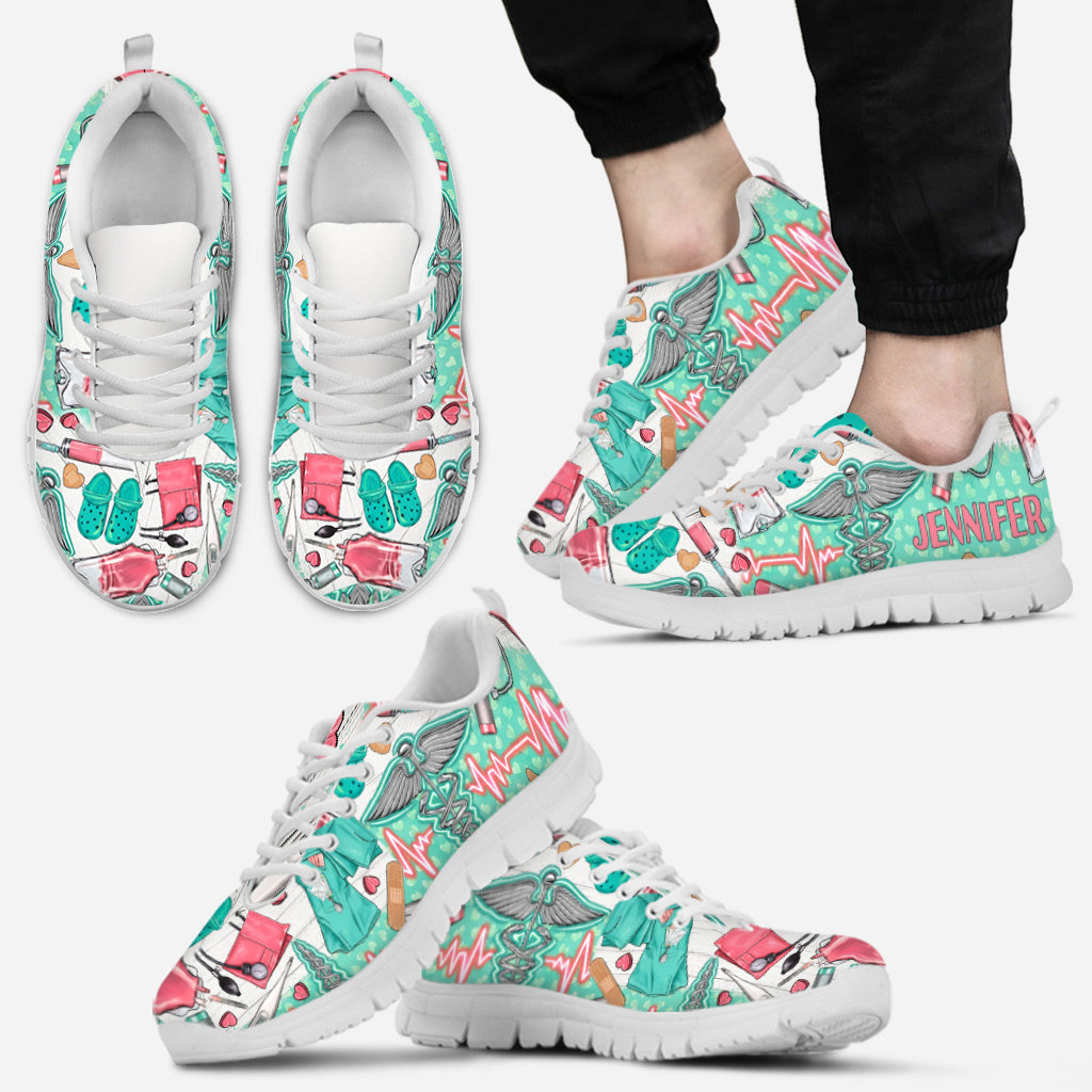 Vie d'infirmière - Baskets personnalisées pour infirmières