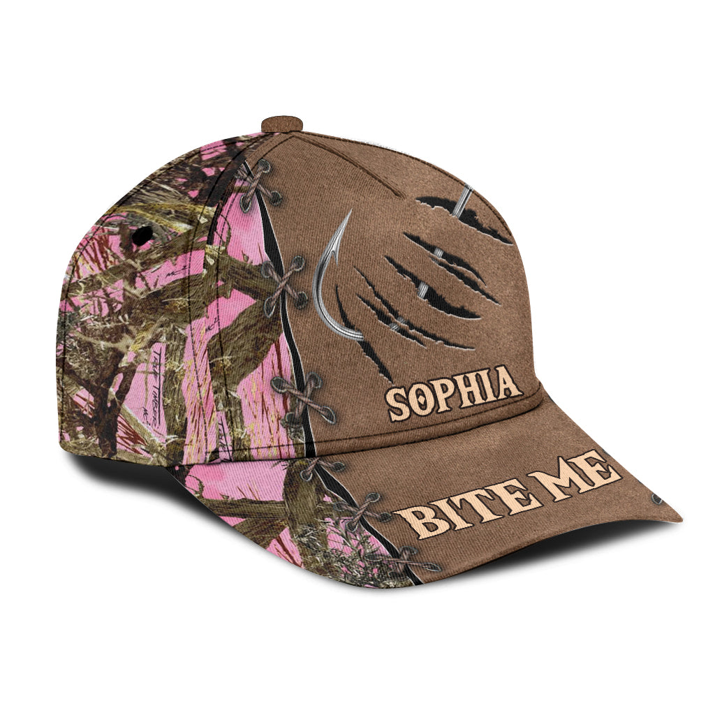 Fille pêcheuse - Casquette classique de pêche personnalisée