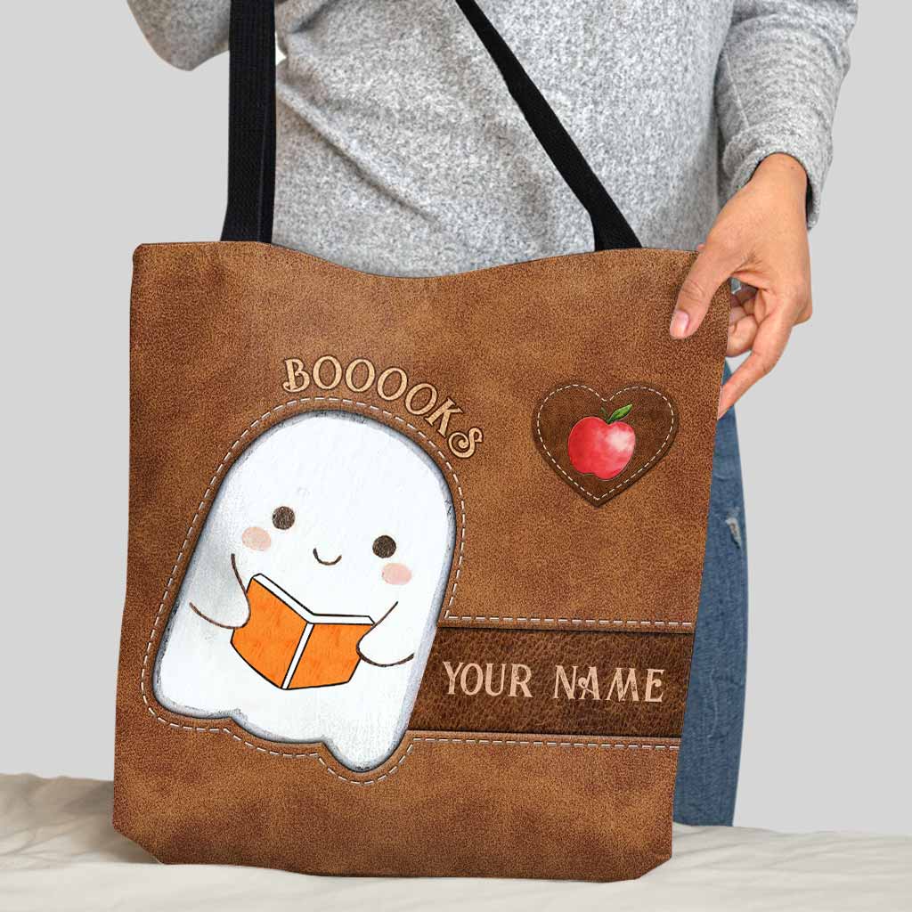 Booooks Halloween - Teacher Personalized Tote Bag