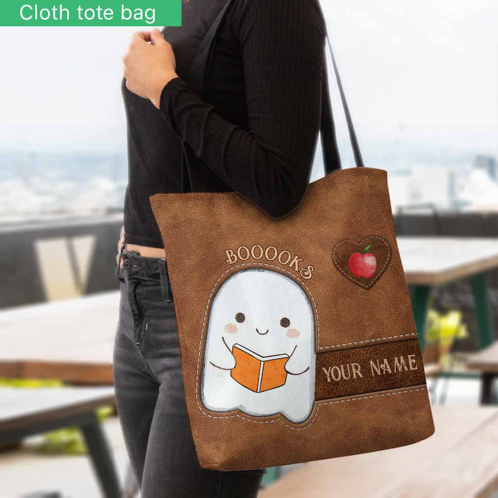 Booooks Halloween - Teacher Personalized Tote Bag