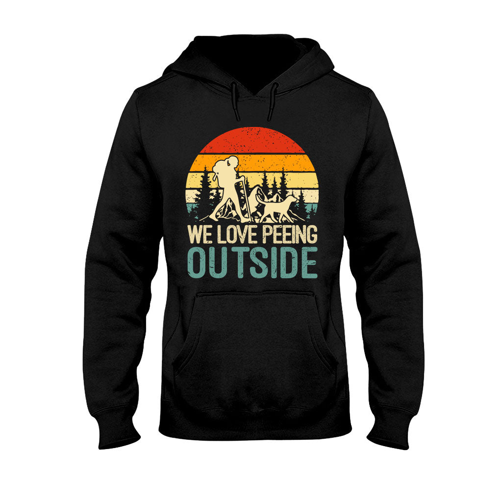 J'adore faire pipi dehors - T-shirt et sweat à capuche de randonnée personnalisés