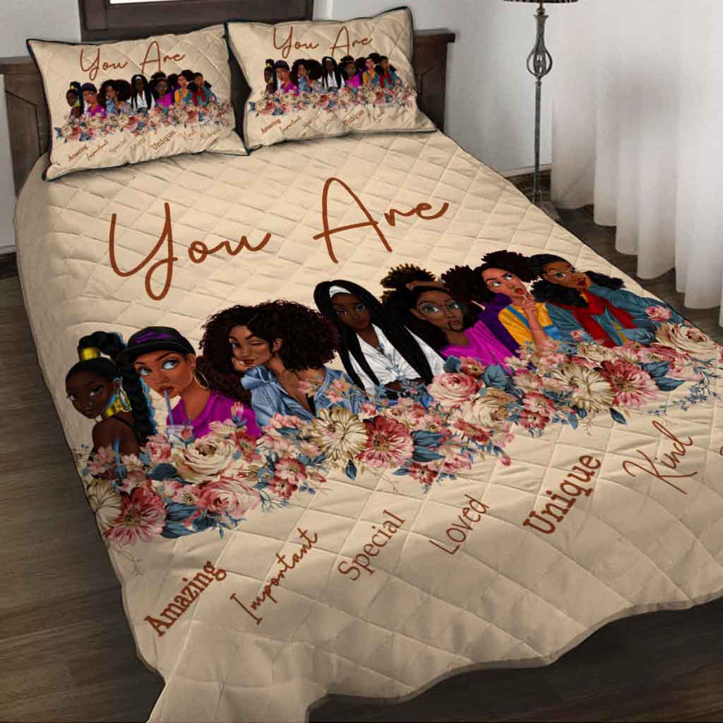 Reine Noire - Ensemble de courtepointe afro-américaine 112021