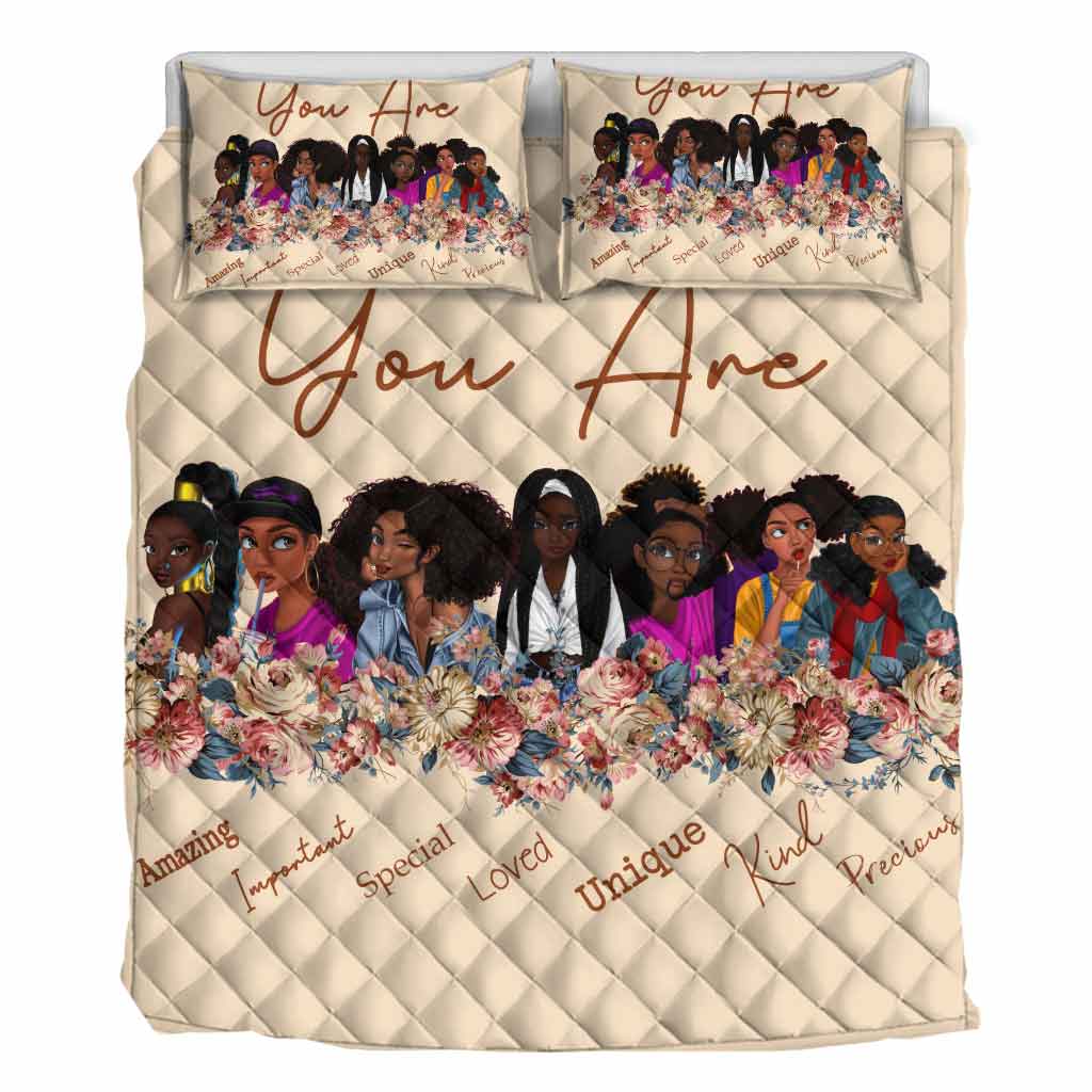 Reine Noire - Ensemble de courtepointe afro-américaine 112021