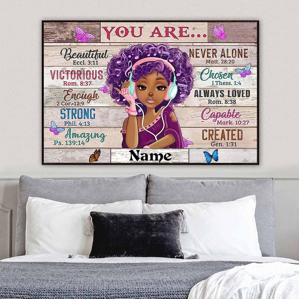 Tu es magnifique - Affiche afro-américaine personnalisée 112021