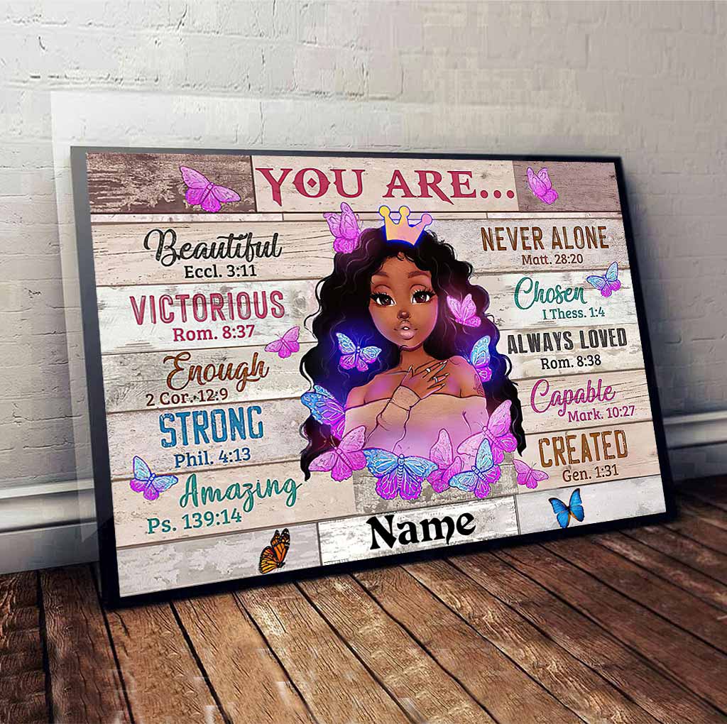 Tu es magnifique - Affiche afro-américaine personnalisée 112021