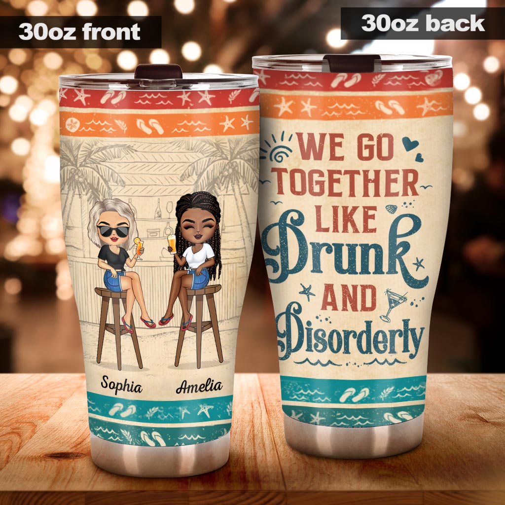 La gueule de bois, ça passe, mais les souvenirs de soirées arrosées, c'est pour toujours ! Gobelet isotherme personnalisé pour meilleures amies.