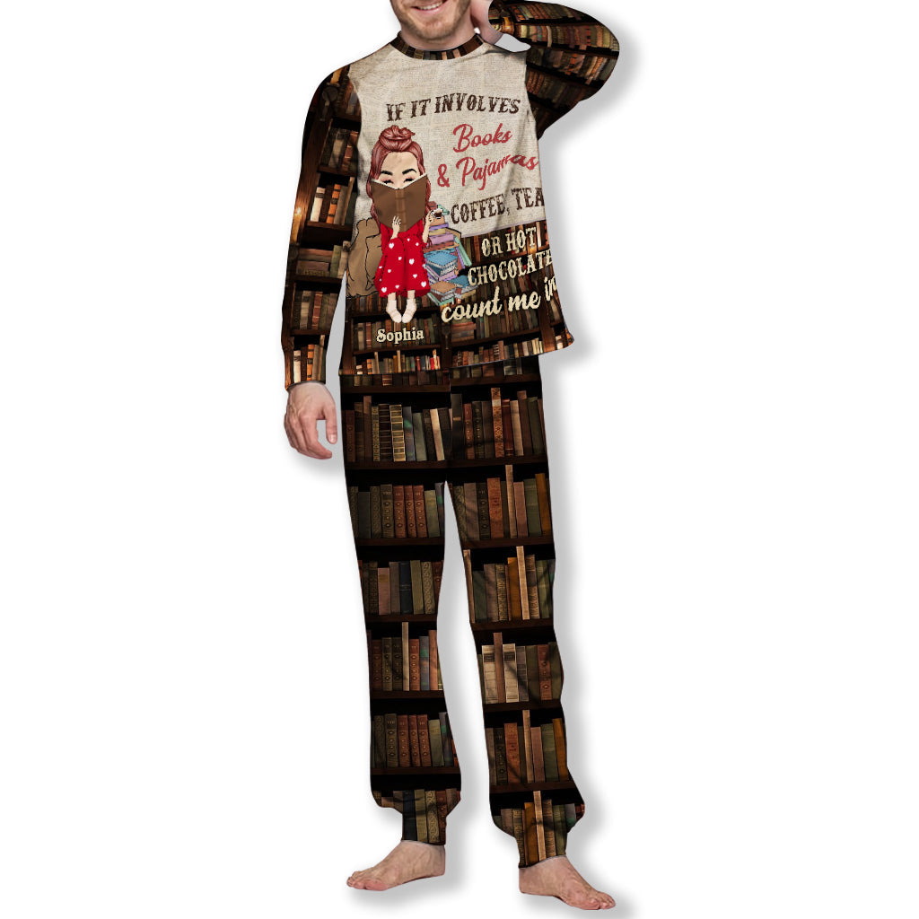 Si cela implique des livres et des pyjamas - Ensemble pyjama-livre personnalisé