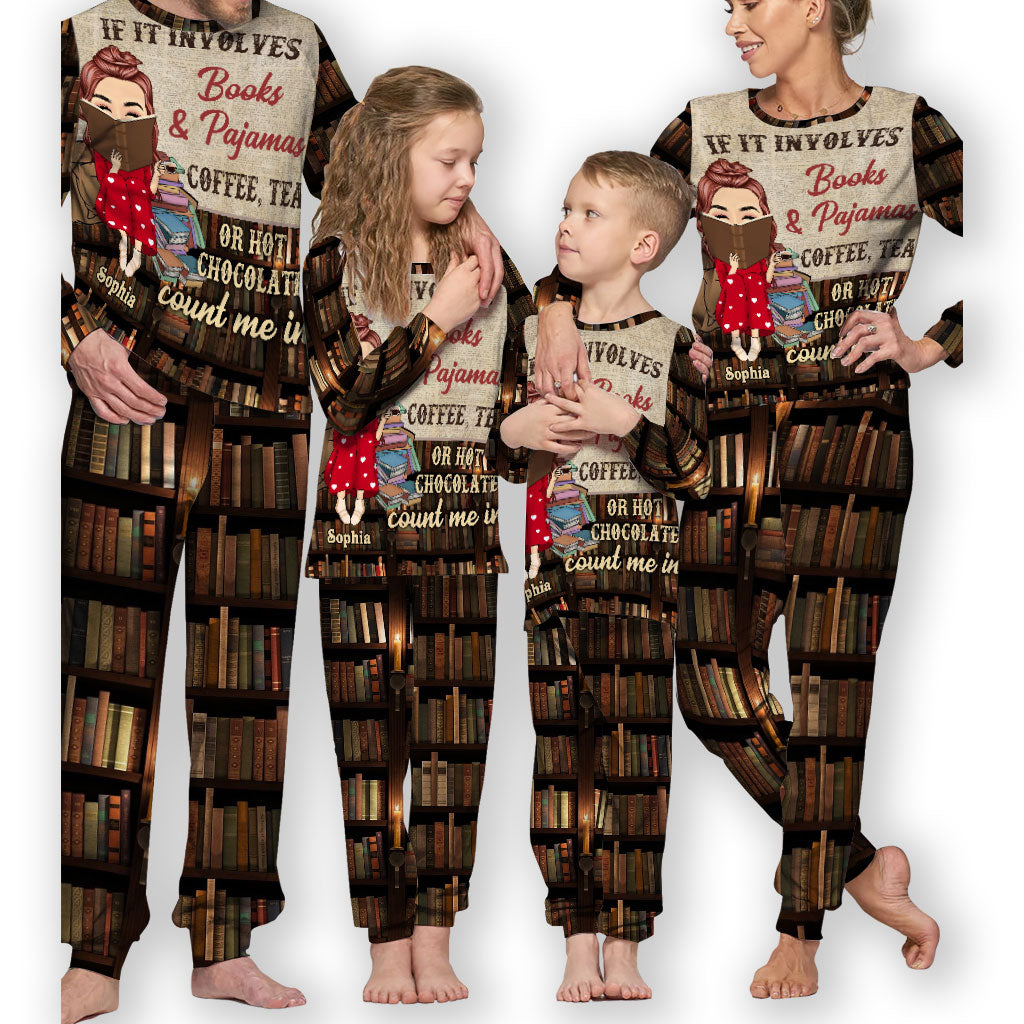 Si cela implique des livres et des pyjamas - Ensemble pyjama-livre personnalisé