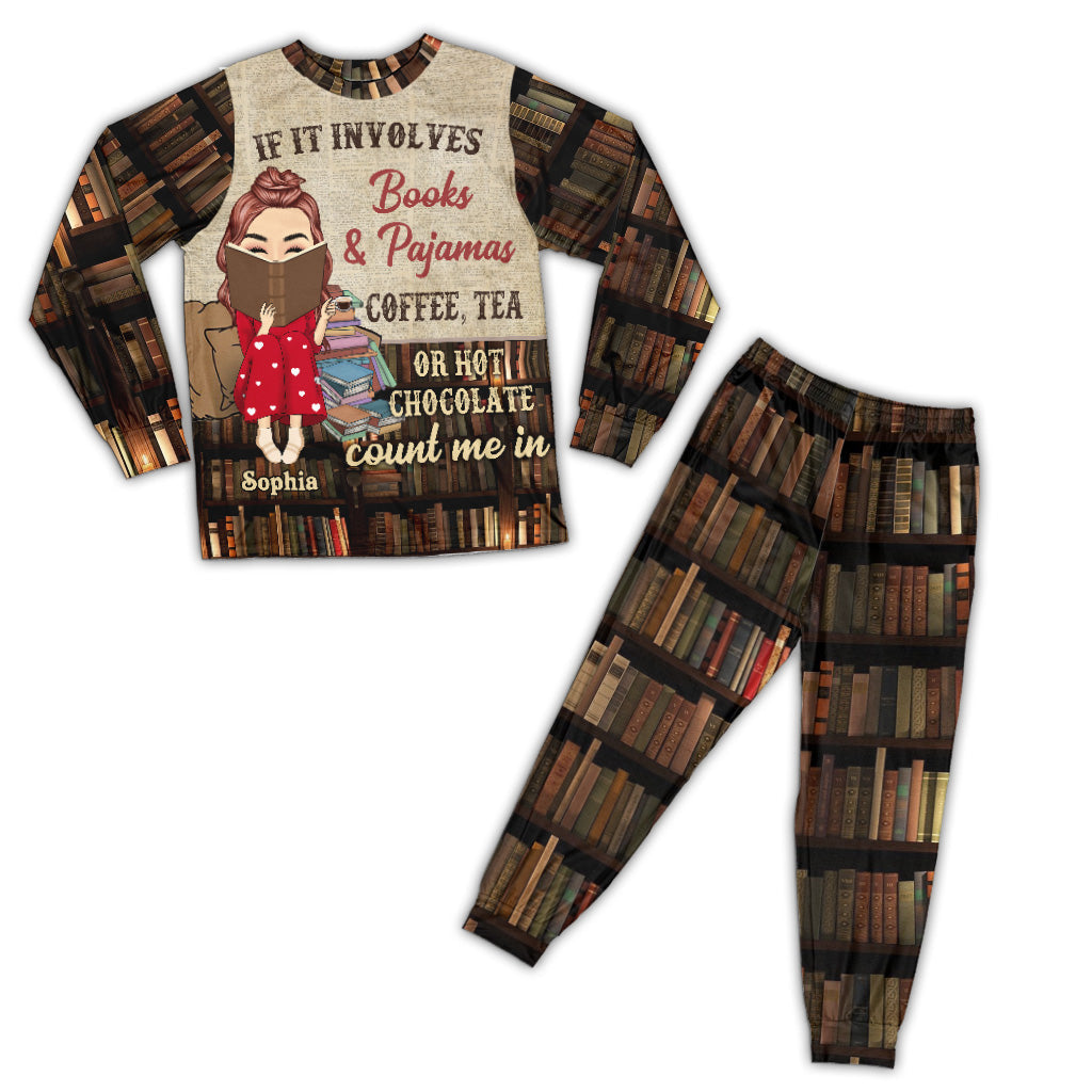 Si cela implique des livres et des pyjamas - Ensemble pyjama-livre personnalisé