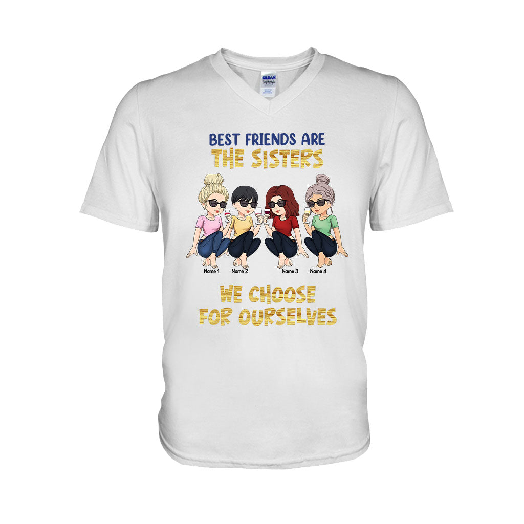 Les meilleures amies sont celles qu'on choisit soi-même - Cadeau pour sa sœur - T-shirt et sweat à capuche personnalisés