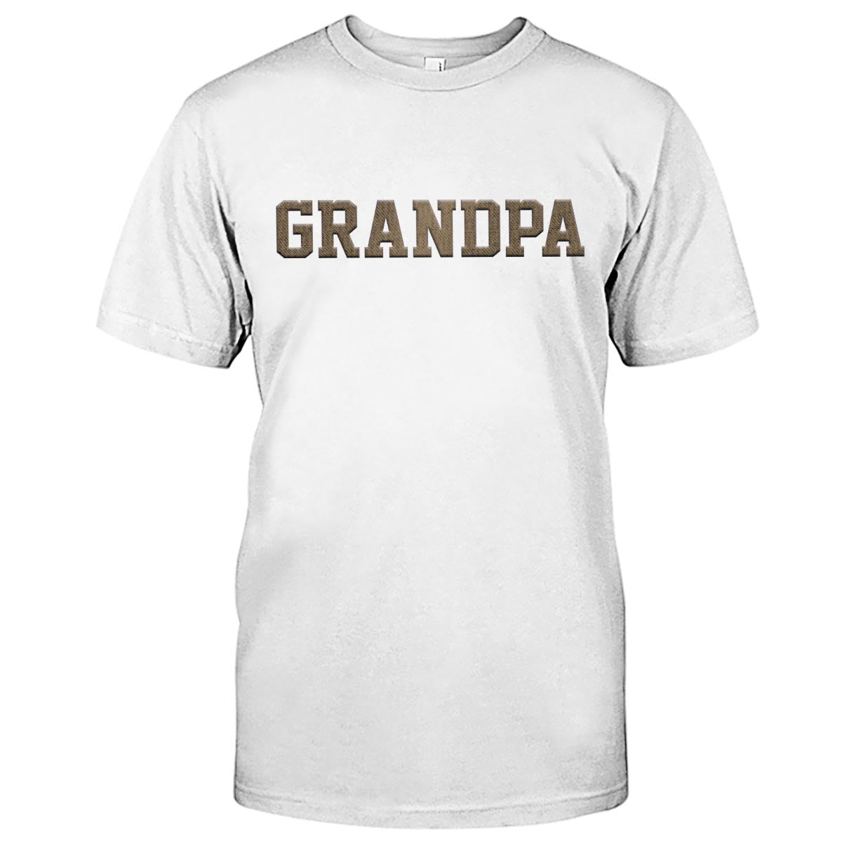 T-shirt brodé personnalisé avec nom de grand-père
