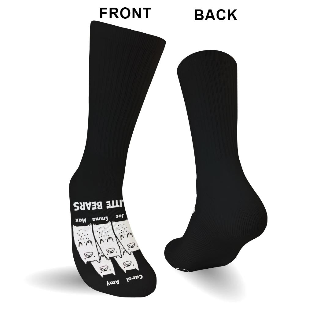 Moi et mes petits ours - Cadeau pour papa, grand-mère, grand-père, maman, oncle, tante - Chaussettes personnalisées
