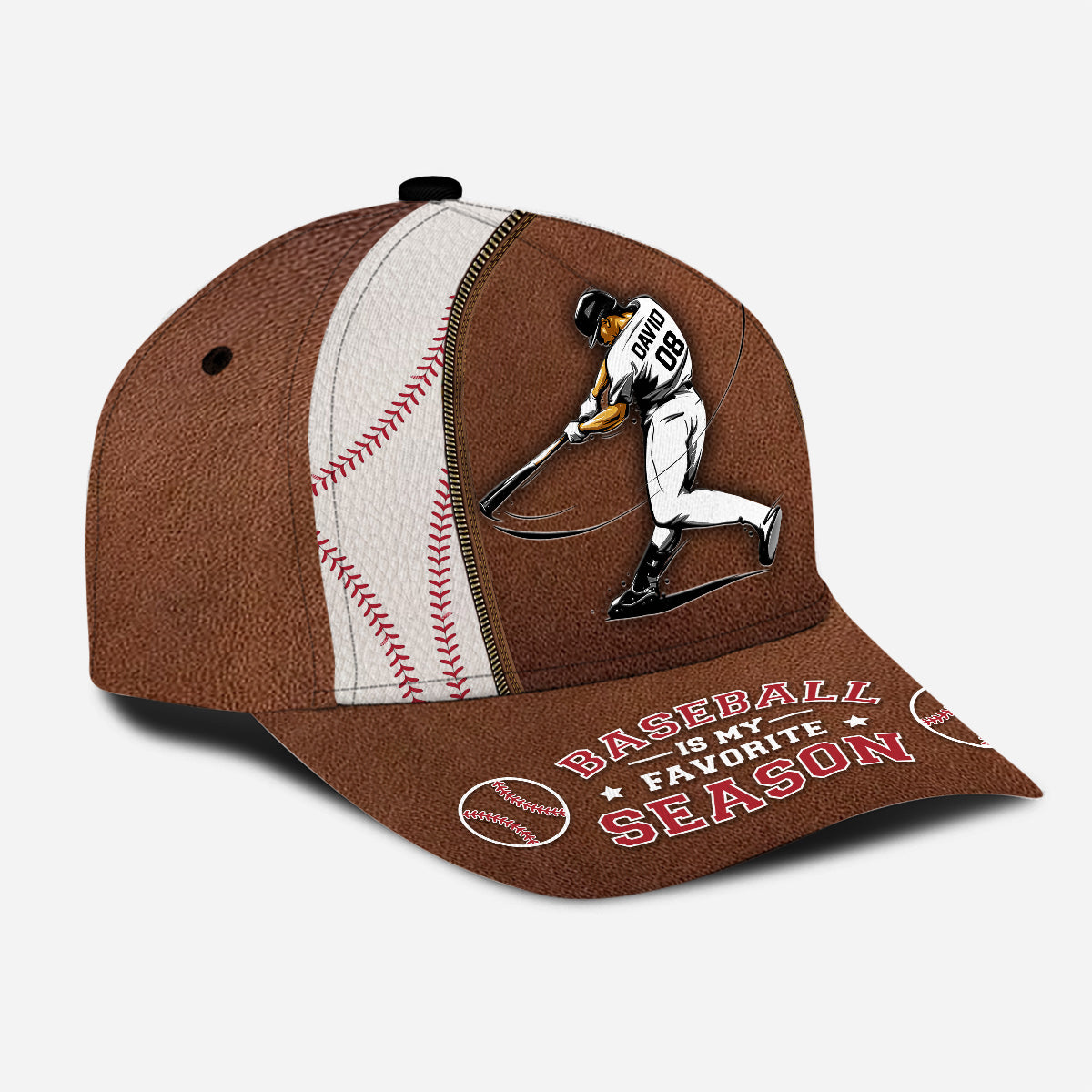 Le baseball est ma saison préférée - Casquette de baseball classique personnalisée